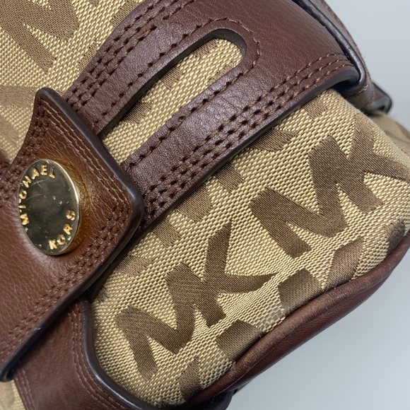 MK Michael Kors Canvas Leather Tote Bag (2 OF 2) - Picture 7 of 10